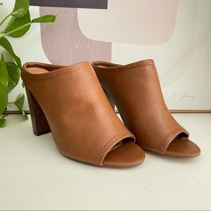 Cognac Leather Booties